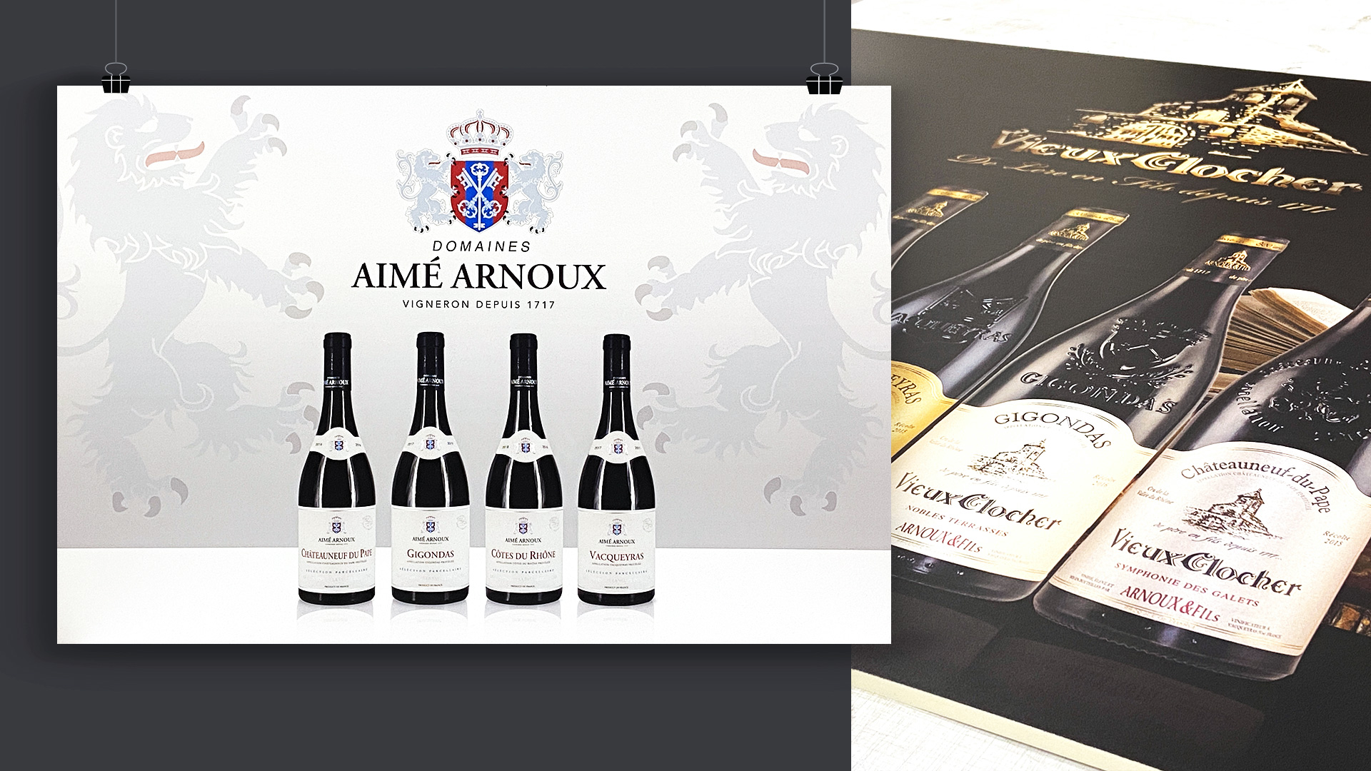 Impression numérique, panneau pour Domaines Aimé Arnoux.